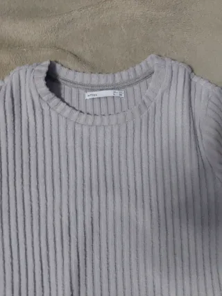 Vestido de punto gris