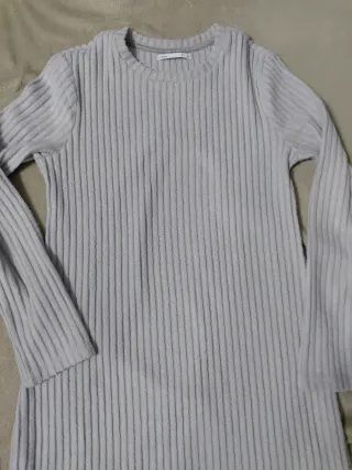 Vestido de punto gris