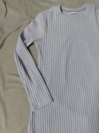 Vestido de punto gris