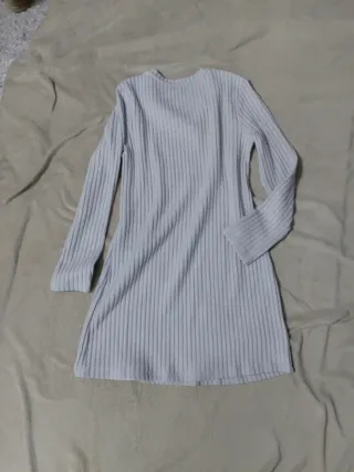 Vestido de punto gris