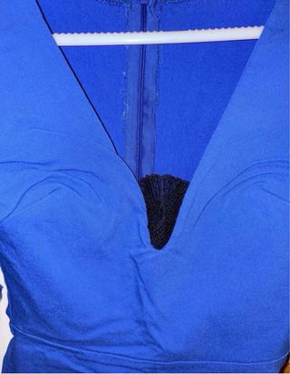 Vestidos azul y verde