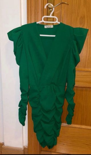 Vestidos azul y verde