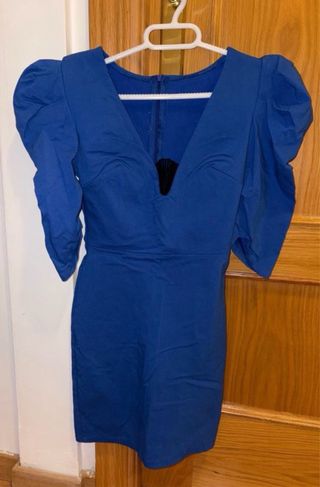 Vestidos azul y verde