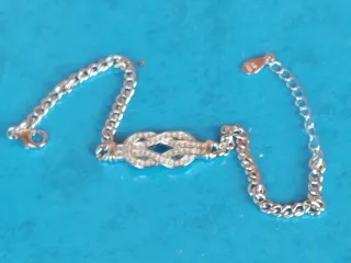 Pulsera Plata 925 Nudo Infinito