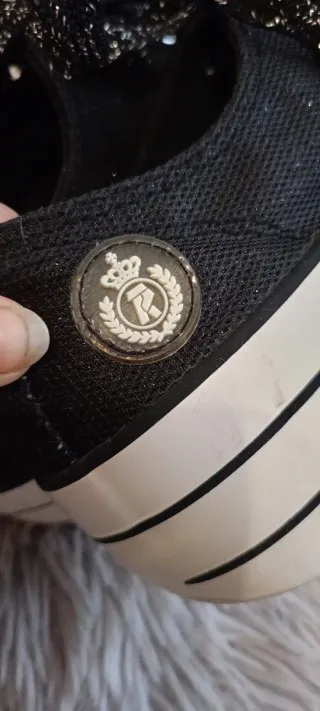 Sneakers RIFLE Platform Nere - Lacci Glitter - 38