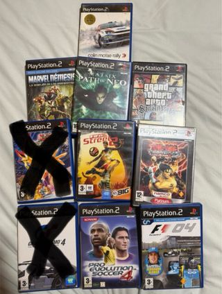 Lote 9 Juegos PS2: GTA SA, Tekken, F1 04, FIFA