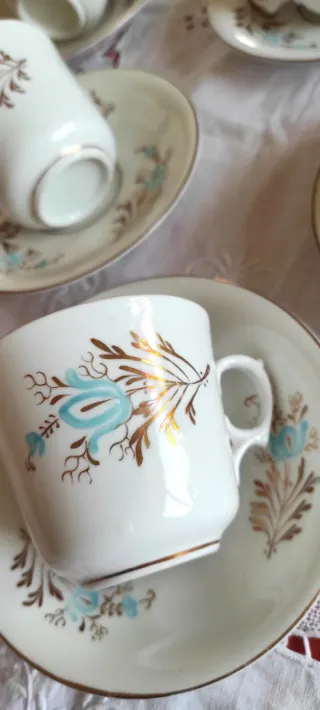 6 Tazze caffè England 1880