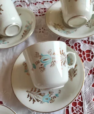 6 Tazze caffè England 1880