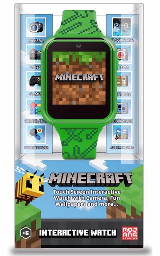 Reloj Interactivo Minecraft Verde