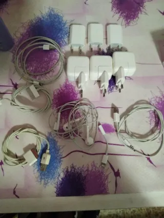 Cargador iPhone/iPad, Auriculares y Cable