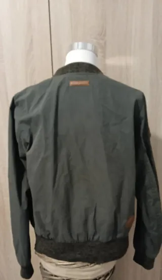 Chaqueta Bomber Mujer M/38/10 Verde Marrón