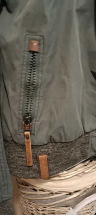 Chaqueta Bomber Mujer M/38/10 Verde Marrón