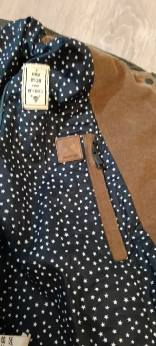 Chaqueta Bomber Mujer M/38/10 Verde Marrón