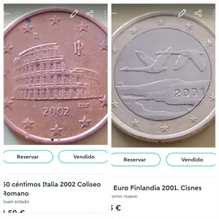 Lote monedas para Tina