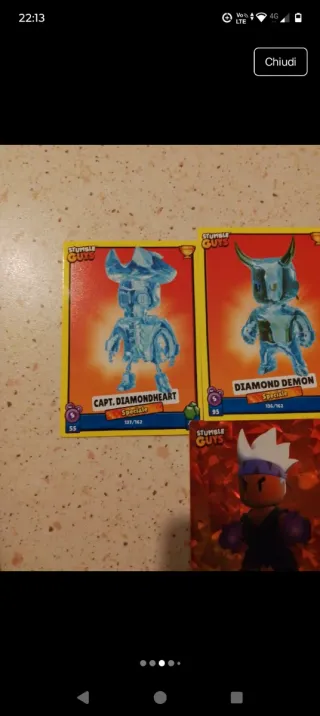 Lotto 8 carte Stumble Guys speciali