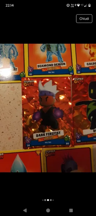 Lotto 8 carte Stumble Guys speciali