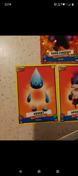 Lotto 8 carte Stumble Guys speciali