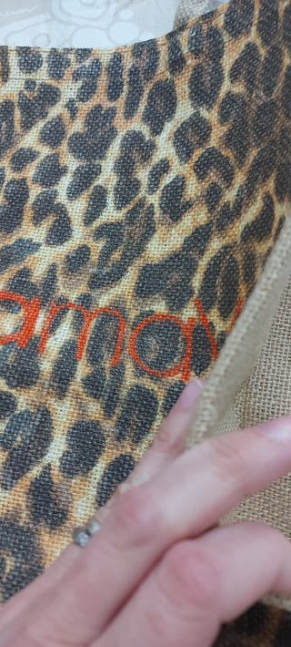 Borsa mare stampa leopardata