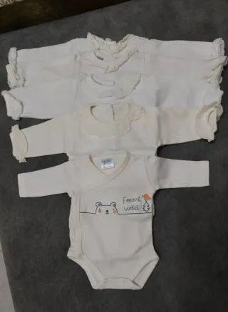 Lote 4 Bodys Primera Postura + 1 Prematuro