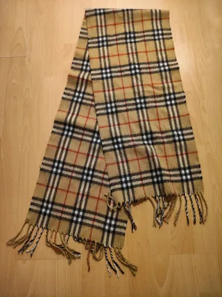 Sciarpa Burberry Check Beige Rossa