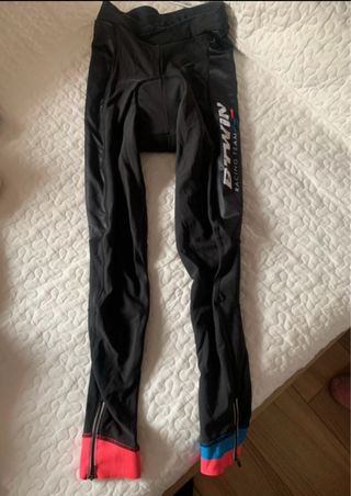 Culotte Btwin Racing Team Negro