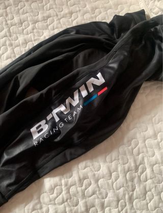 Culotte Btwin Racing Team Negro