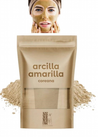 Arcilla amarilla coreana nataral 100% sobre 400g