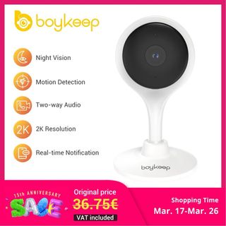 Cámara Vigilancia WiFi Boykeep Interior 2K