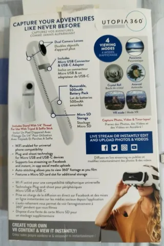 Cámara 360° Utopia. Sólo envíos.