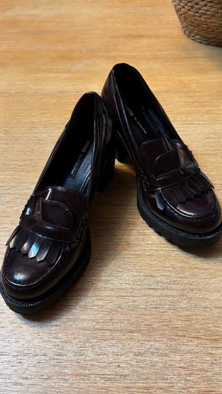 Miu Miu Mocasines Marrones Talla 36