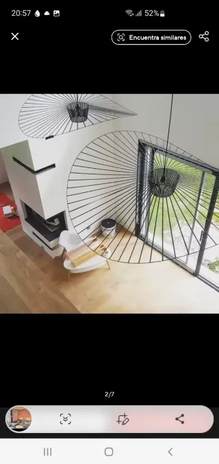 Lámpara de techo moderna colgante