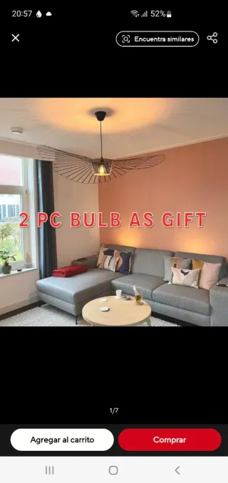 Lámpara de techo moderna colgante