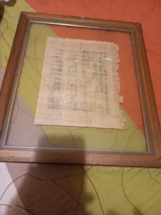 Cuadro Papyrus Egipcio Marco Madera