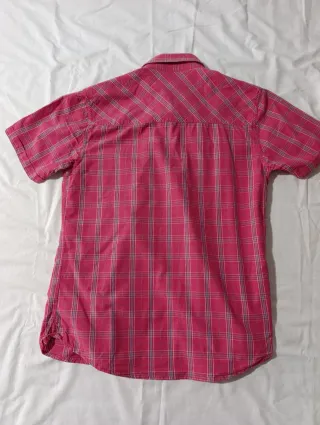 Camisa hombre cuadros manga corta