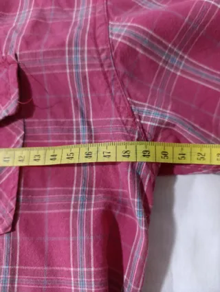 Camisa hombre cuadros manga corta