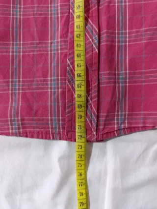 Camisa hombre cuadros manga corta