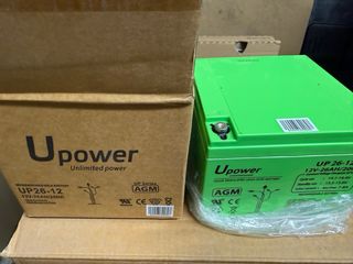 Batería UPower 12V 26Ah AGM nueva a estrenar