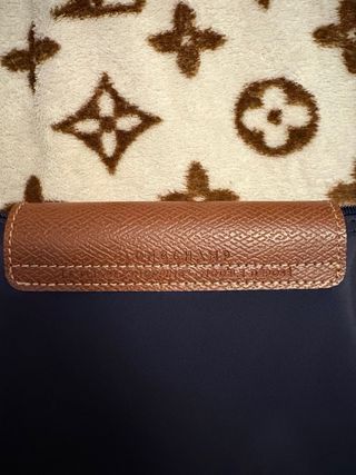 Longchamp Le Pliage Bolso Azul Marrón