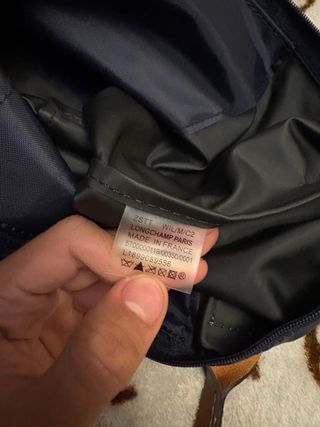 Longchamp Le Pliage Bolso Azul Marrón