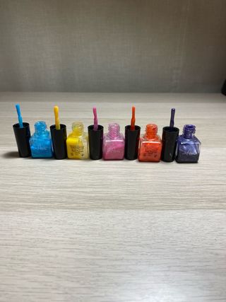 Lote 5 Pintauñas Infantiles de Colores