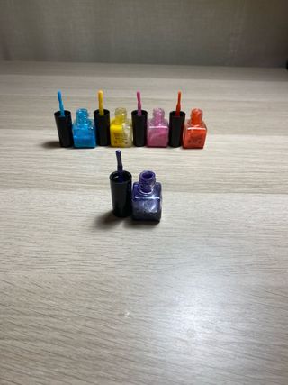 Lote 5 Pintauñas Infantiles de Colores