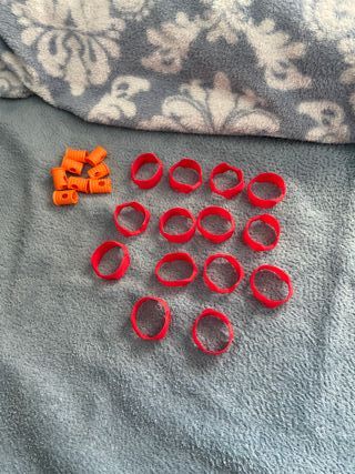 Accesorios pala pádel (rojo y naranja)