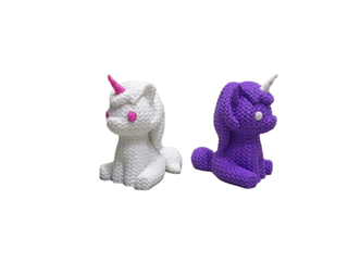 Figuras 3D Animalitos Efecto Tejido