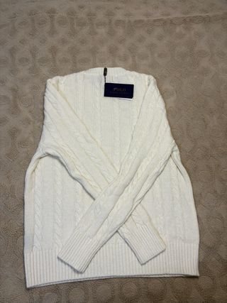 Jersey Polo Ralph Lauren Crema Talla S