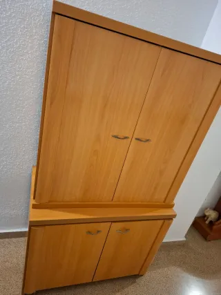 Mueble doble de madera