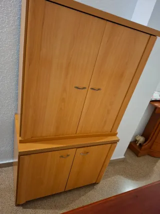 Mueble doble de madera