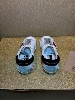 Golden Goose Superstar Bianche Stella Rossa