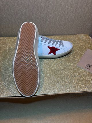 Golden Goose Superstar Bianche Stella Rossa