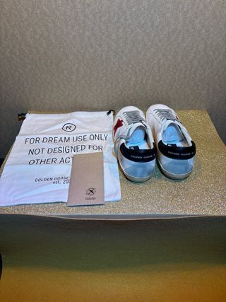 Golden Goose Superstar Bianche Stella Rossa