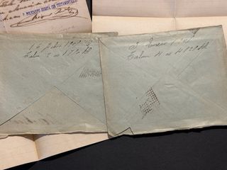 Cartas y sobres antiguos. Historia postal